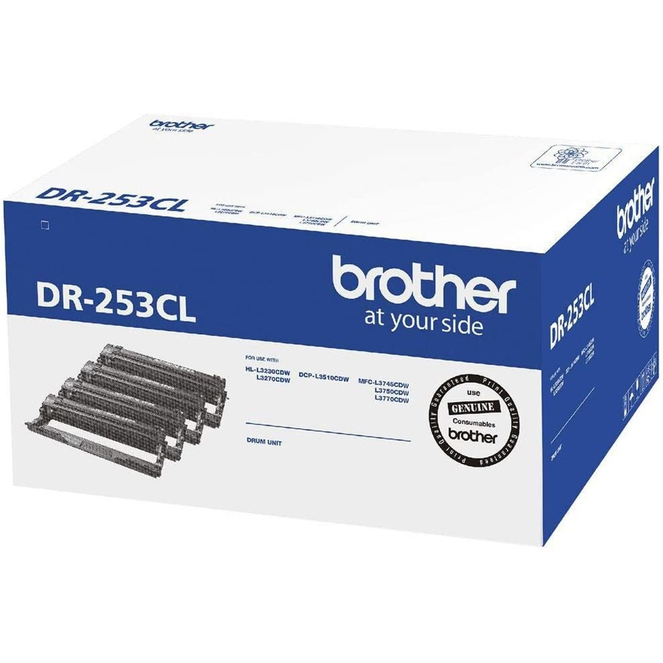 BROTHER Genuine DR253CL Drum Unit, Approx 18000 Page Unit Life.