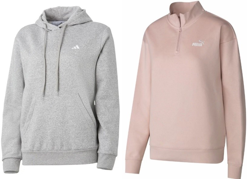 BUNDLE of ADIDAS Women's SL FeelCozy Hoodie, Size AU S, Cotton, Medium Grey