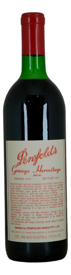 Penfolds Bin 95 Grange Hermitage 1988 (1x 750mL) SA.