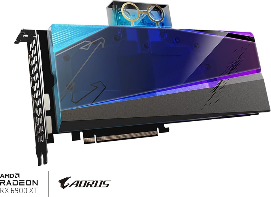 GIGABYTE AORUS Radeon RX 6900 XT Xtreme WATERFORCE WB 16G Graphics Card, WA