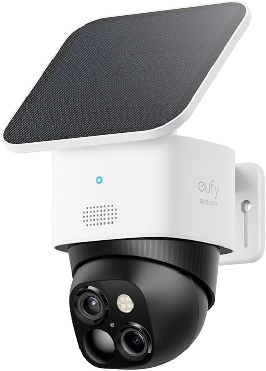 EUFY Security SoloCam S340, Solar Security Camera, Wireless Outdoor Camera,