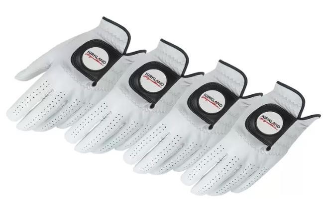 Kirkland Signature Leather Golf Gloves 4 Pack, Small: 18.5 cm. These left g