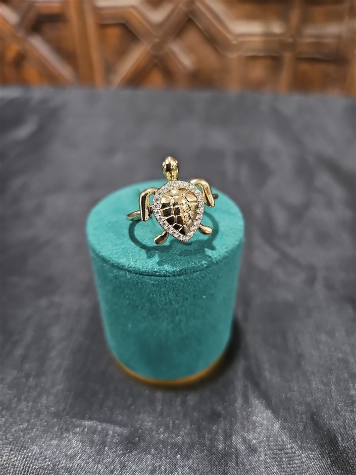 18K/Italy Gold Filled Ring -(stamped 18K/Italy)-Warranty Quality-Bonus