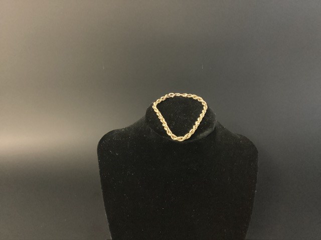 1 X Stamped 14ct Yellow Gold, Chain Bracelet
