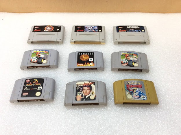 Nintendo 64 Mixed Model Game Pak (Lot of 9)