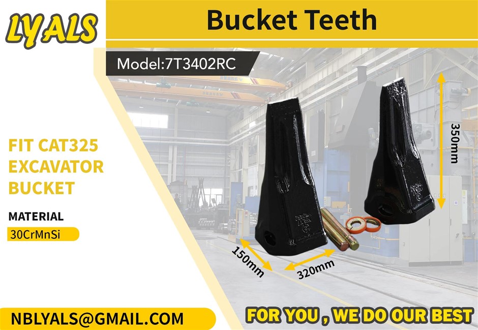 Unused 2026 LYALS 7T3402RC Bucket Teeth