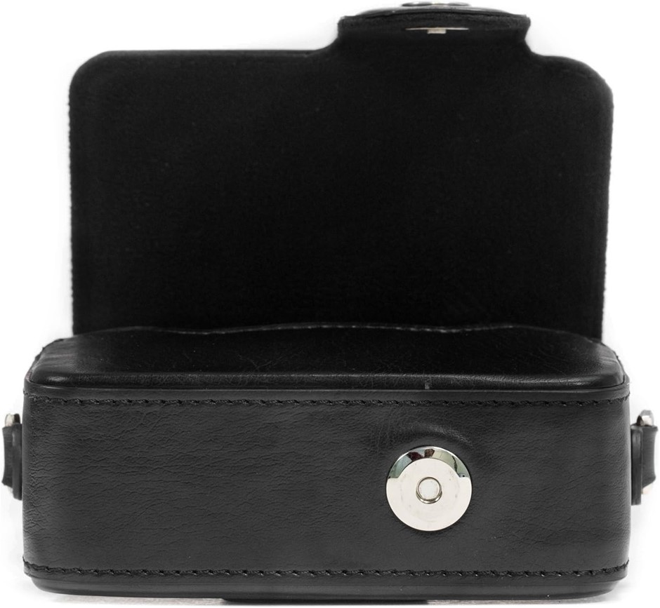 MegaGear Protective Leather Black Camera Case, For Canon S110, SX260,