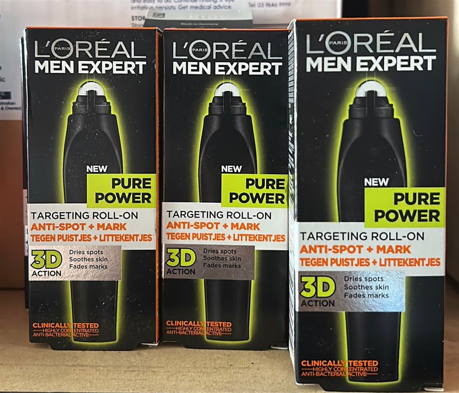 3x LOREAL MEN EXPERT Roll On