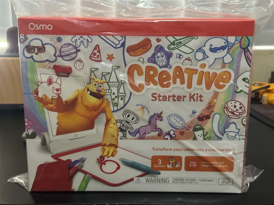 1 BOX OF OSMO CREATIVE EDUCATIONAL GAMES 8 GAMES PER BOX