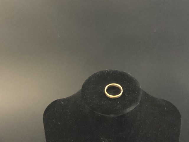 1 X Stamped 9ct Yellow Gold, Band Ring