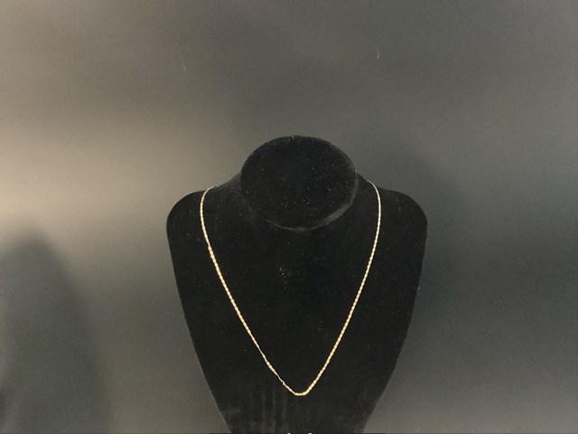 1 X Stamped 9ct Yellow Gold, Italy, Chain Necklet