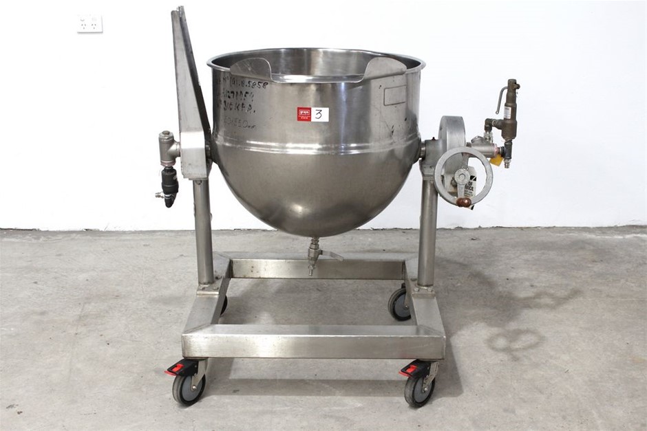 Stainless Steel Jacketed Tipping Pan "Coulter"