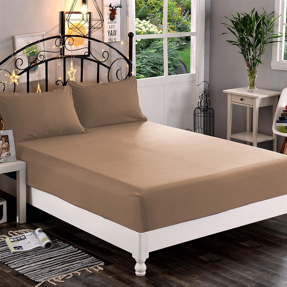 Elegant Comfort 1500 Premium Hotel Quality 1-Piece Fitted Sheet, Softest Qu