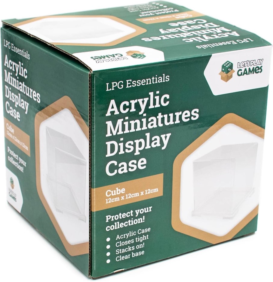 Let's Play Games Cube Acrylic Miniatures Display Case