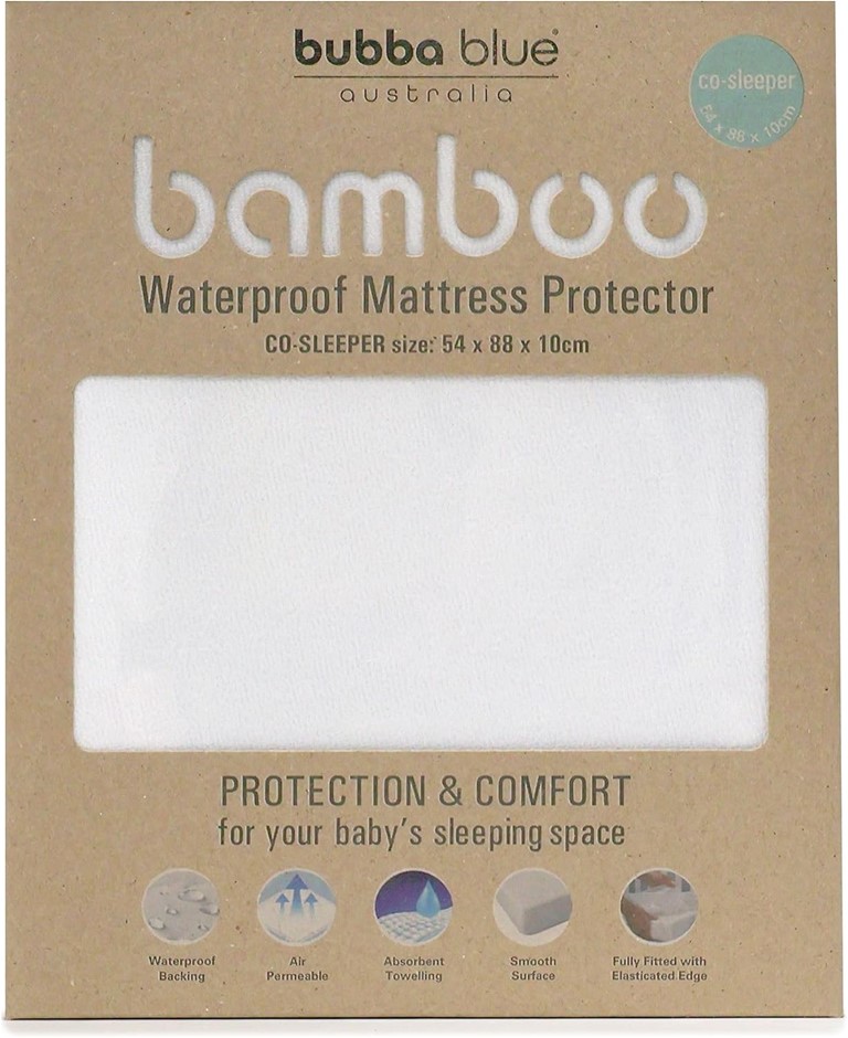 2x BUBBA BLUE Bamboo Mattress Protector Co Sleeper. Bedside Sleeper, 54 x 8