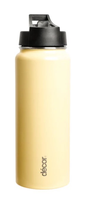Décor Stainless Steel Insulated Double Wall Flip Active Bottle, 750 ml Capa