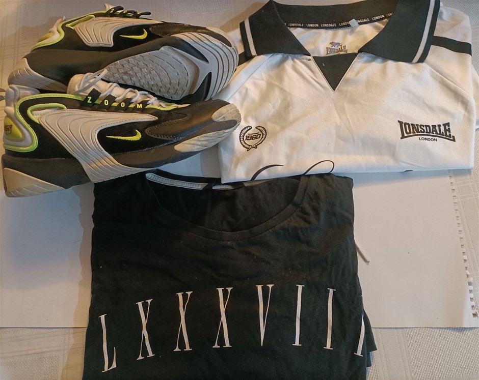 Nike Zoom US 9.5 Lonsdale 14 and Jay Jay shirt XL Minor Use . Used