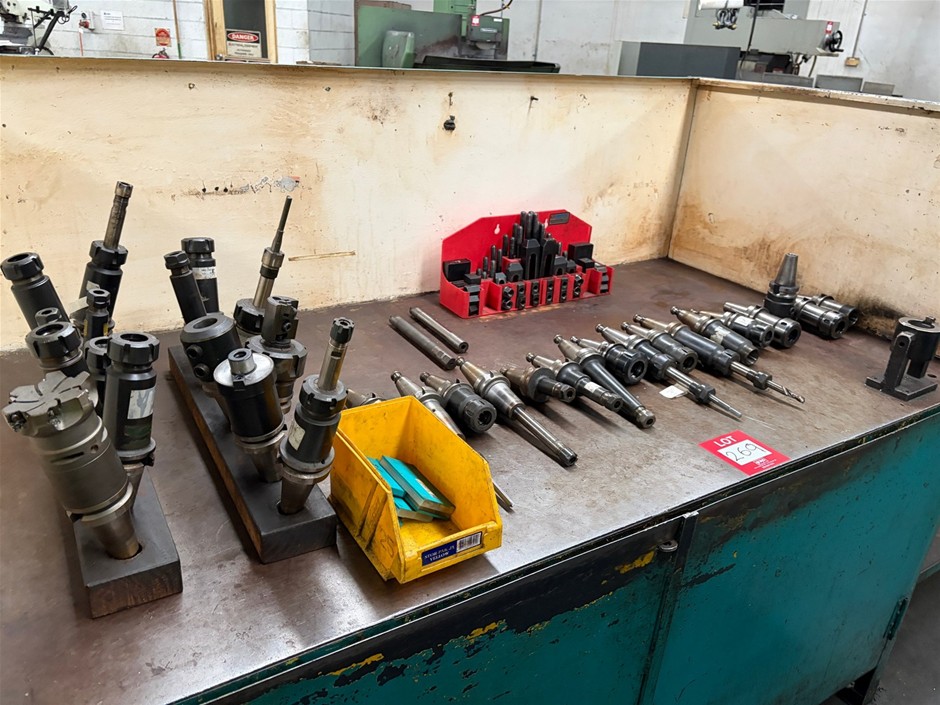 Large Quantity of Assorted CNC Tool Holders