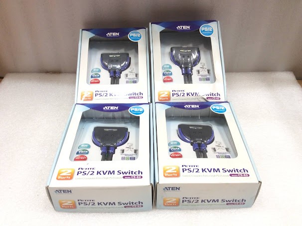 ATEN CS-62 PS/2 KVM Switch - New (Lot of 4)