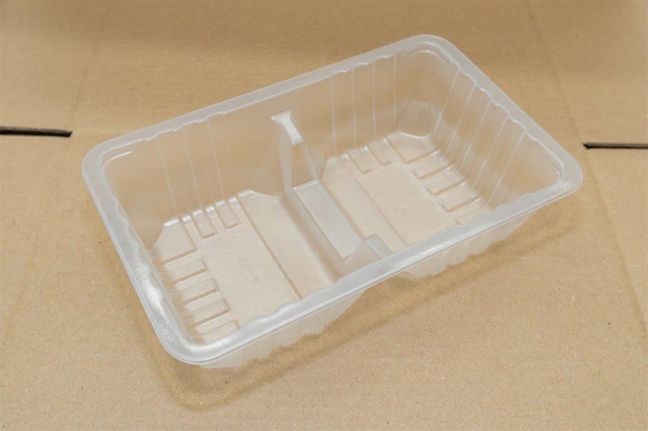 Eco Food-PaK 11X7XBE/CLEAR PP Map Trays Clear Unused in Boxes