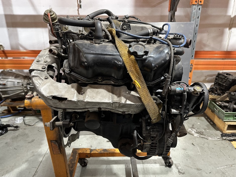 <p>Nissan VG30 V6 Factory Turbo 3ltr Petrol Motor on Stand</p>