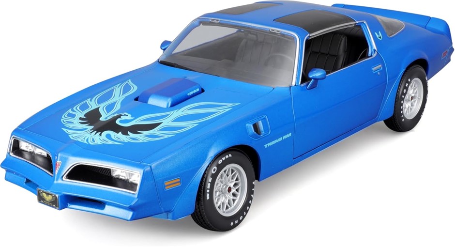 MAISTO Pontiac Firebird Trans Am 78, Blue Model Car 1:18, (531464BL). N.B: