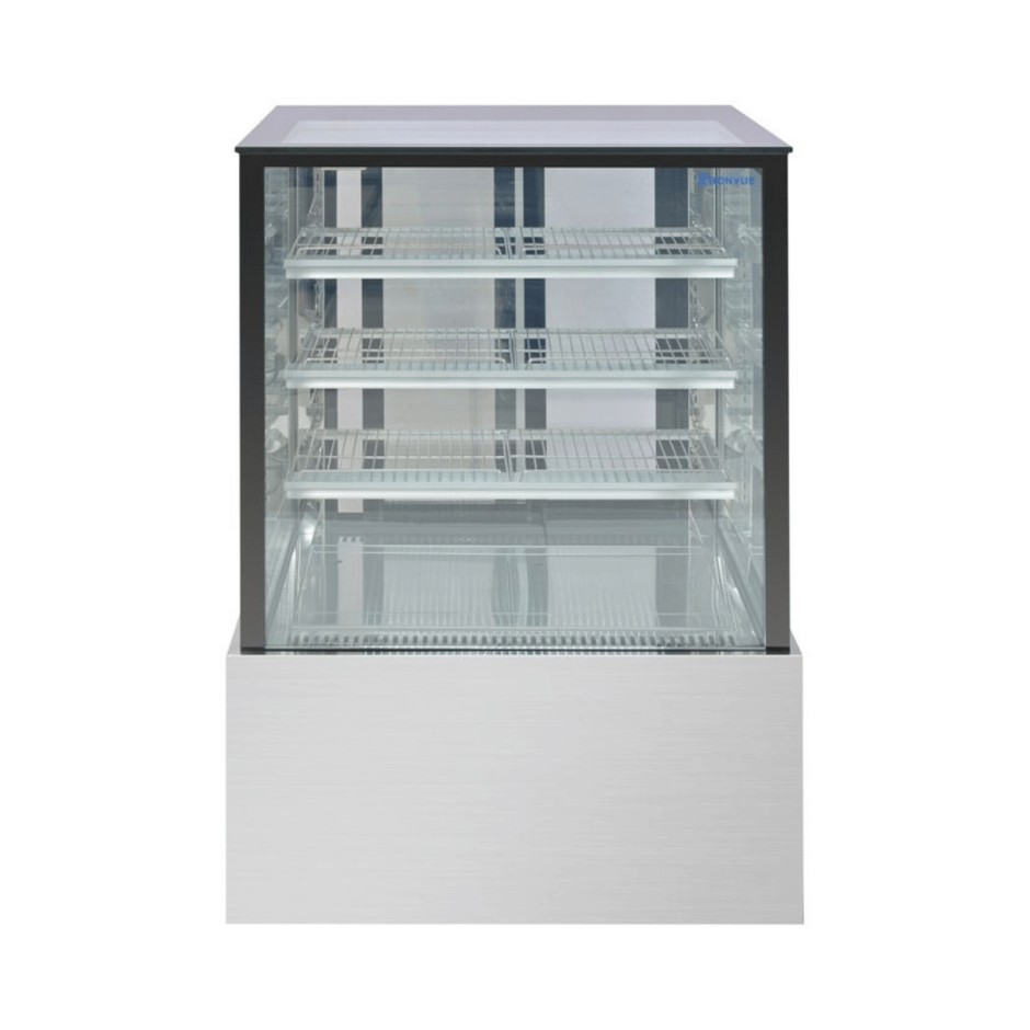 <p>Squared Glass Hot Food Showcase</p>