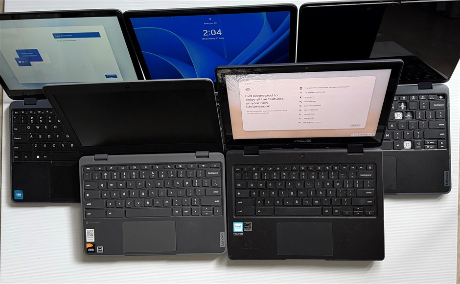 Lenovo 500w Yoga / 100e Chromebook / ASUS - For Parts (Lot of 5)