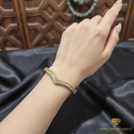 18K/Italy Gold Filled Bangle -(stamped 18K/Italy)-Bonus Gift