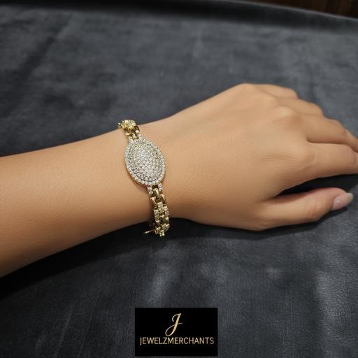 18K/Italy Gold Filled Bracelet -(stamped 18K/Italy)-Bonus Gift
