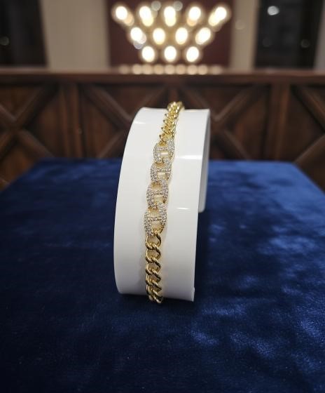 18K/Italy Gold Filled Bracelet -(stamped 18K/Italy)-Bonus Gift