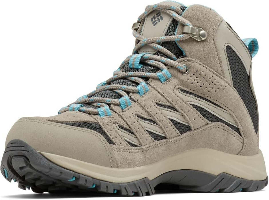 COLUMBIA Women's Crestwood Mid WP Shoes, Size US8/EU39, Dark Grey/Kettle, B