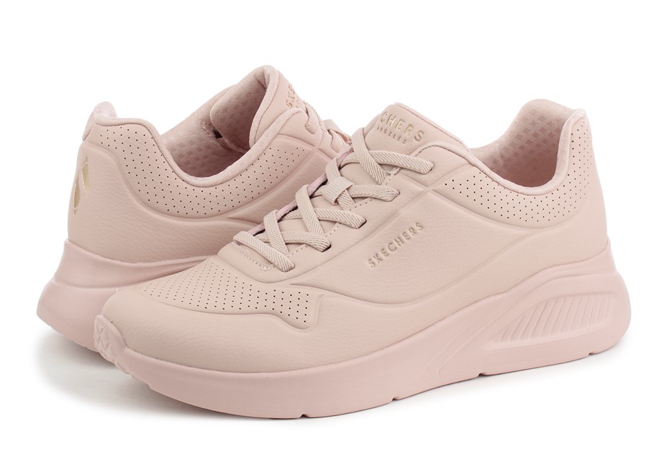 SKECHERS Women's Uno Lite Shoes, Size US8.5, Blush/Mauve Pink (BLSH), 17728