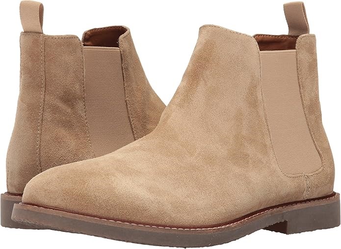 STEVE MADDEN Men's Highline Chelsea Boot, Size 7, Sand Suede, HIGH01M1. Bu