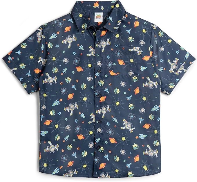 2 x DISNEY Boys' Button Down Shirt, 10-12 Years, Buzz Lightyear, B2T5887TS.
