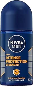 4 X NIVEA MEN Intense Protection Strength Anti-Perspirant Roll-On Deodorant