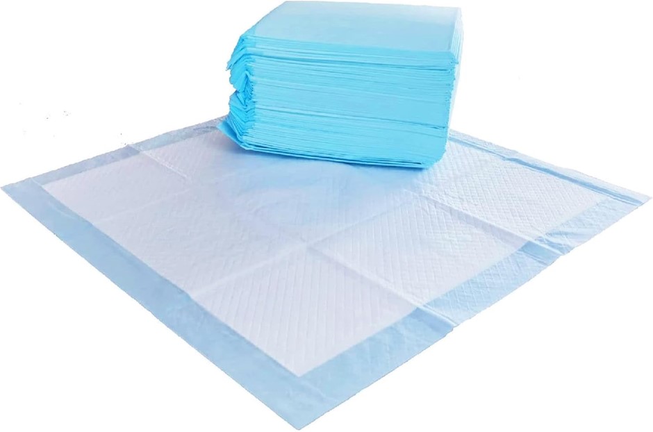 AMAZON BASICS Absorbent, Disposable, Quick Dry Puppy Pads with 5-Layer Leak