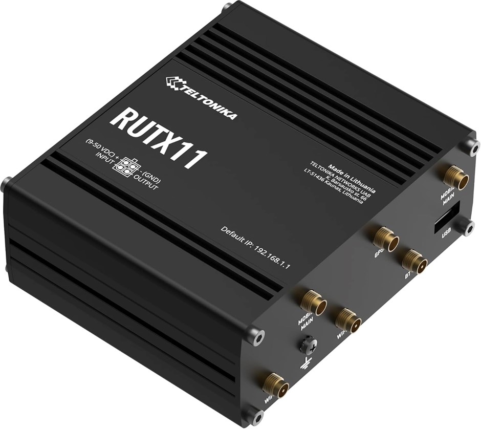 Teltonika RUTX11 CAT6 Router with WiFi/GPS/Bluetooth. RRP: $645.00. NB: Not