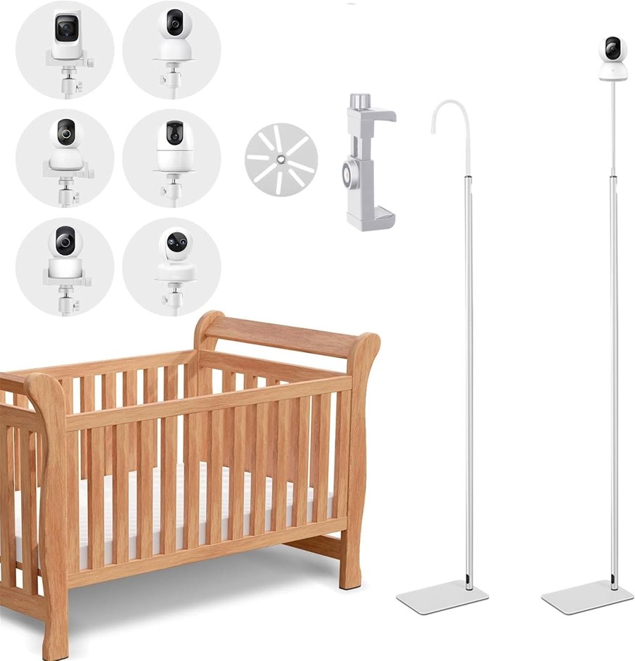 Baby Monitor Floor Stand - Adjustable Height, Universal Stand for Most Came