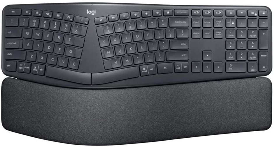 LOGITECH K860 Wireless Split Ergonomic Keyboard.