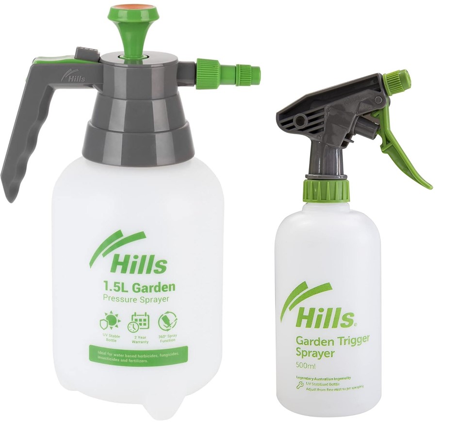 HILLS 360 Degree Garden Invertor Sprayer, 1.5L + HILLS Garden Trigger Spray