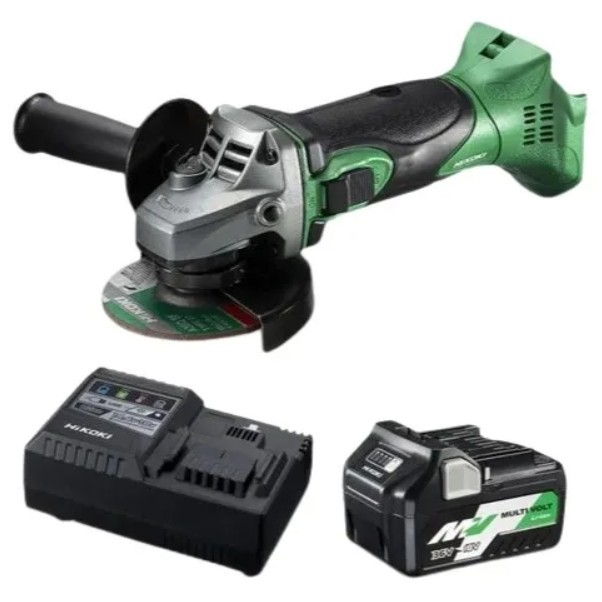 HIKOKI 18V Cordless Angle Grinder Kit.