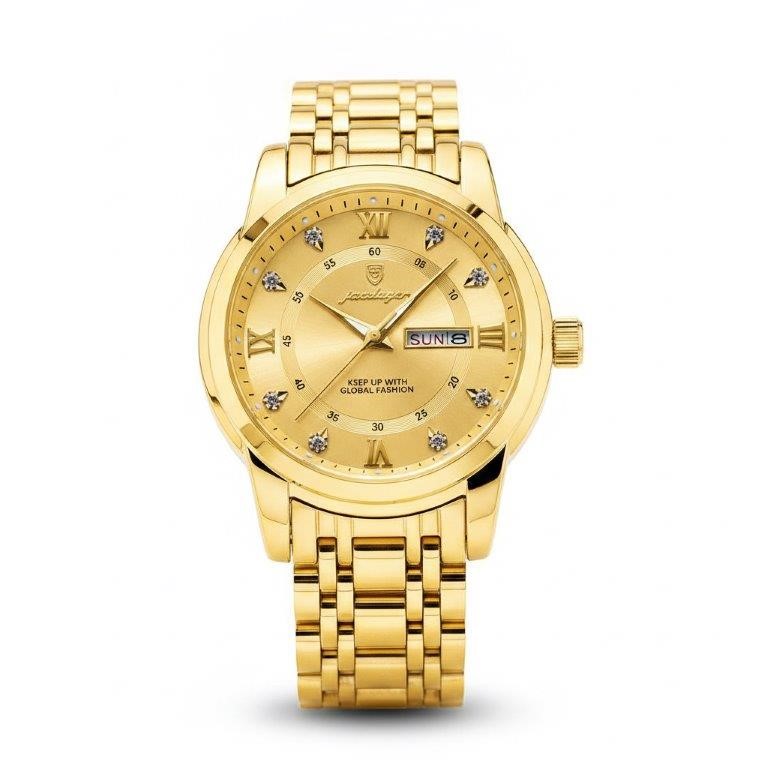 Luxury Full Gold Men's Watch – Premium Gift Box Edition