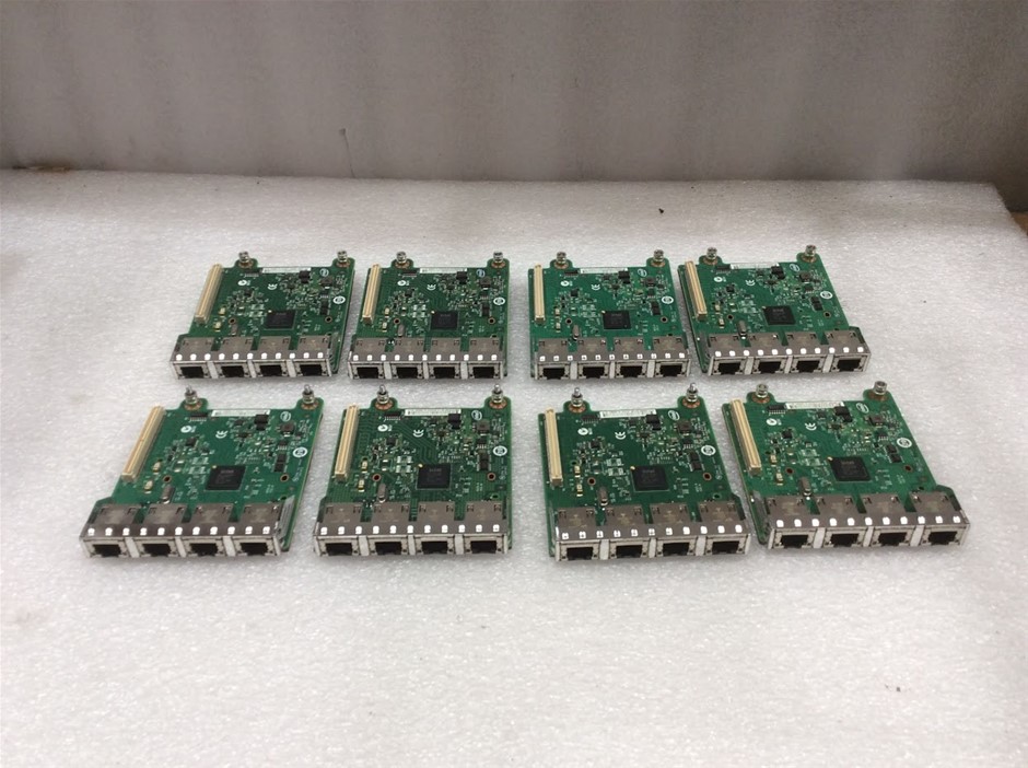 Dell R1XFC Quad Port Gigabit Ethernet Network Daughter Card (Lot of 8)