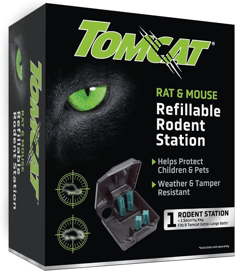TOMCAT Rat & Mouse Refillable Rodent Station