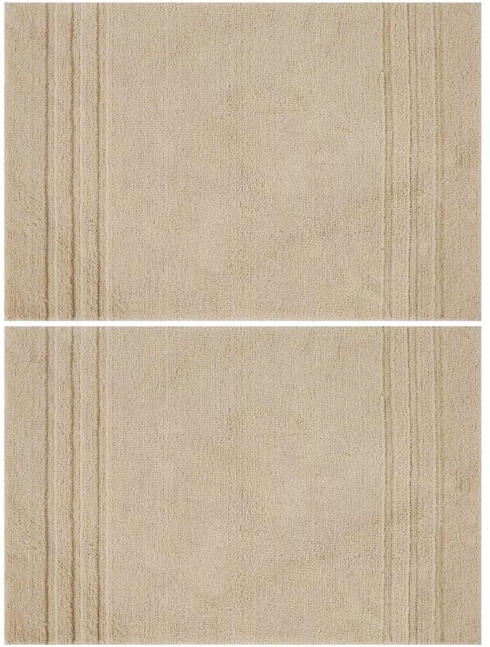 2 PACK MINERAL SPRING Multi Needle Bath Mat, Oxford Tan, 24in x 36in.