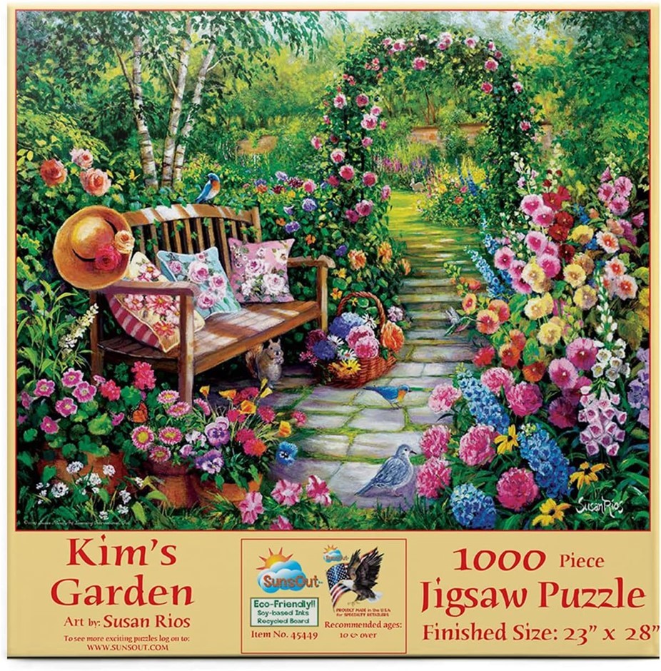 SUNSOUT INC Kim's Garden 1000 pc Jigsaw Puzzle