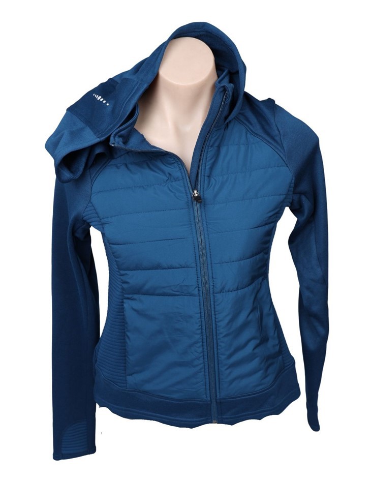 TUFF Women's Fleece-Lined Running Jacket, Size XS, Dark Cyan. Buyers Note