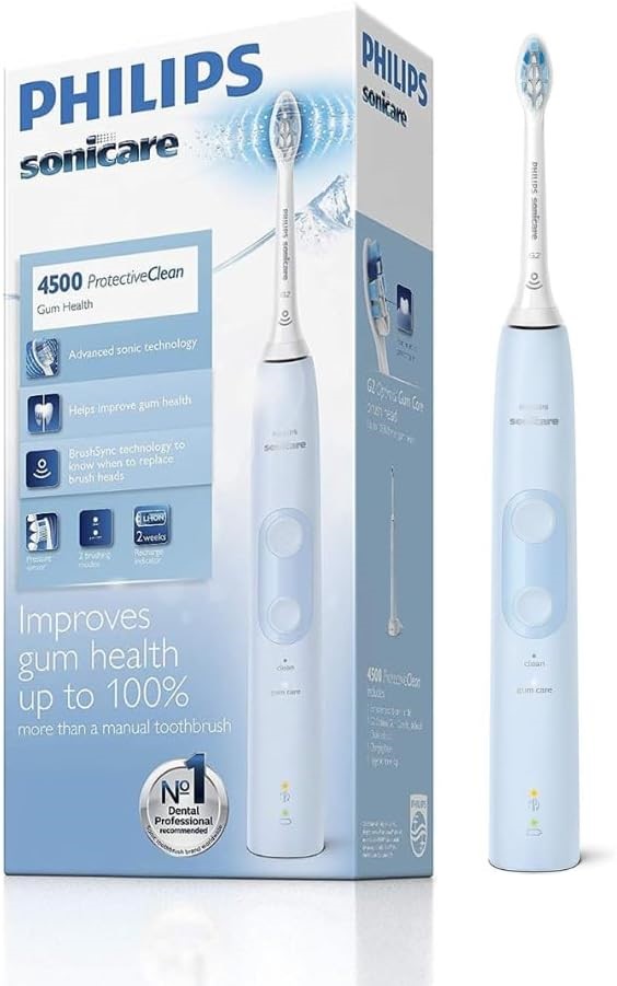 PHILIPS Sonicare Protective Clean 4500 Rechargeable Electric Toothbrush wit