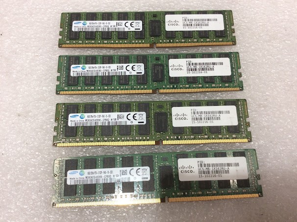 Cisco UCS-MR-1X162RU-A 16GB 2Rx4 PC4-2133P Memory Module (Lot of 4)
